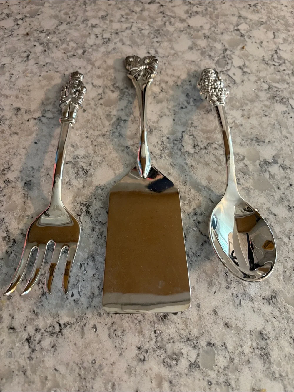 International Silver Company Christmas 3-Pc Serving Set
